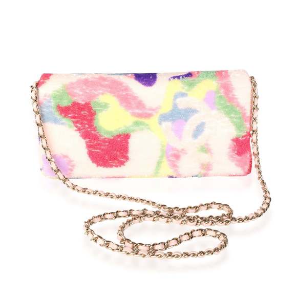 Chanel Multicolor Sequin Camouflage Single Flap Bag - Picture 3 of 8